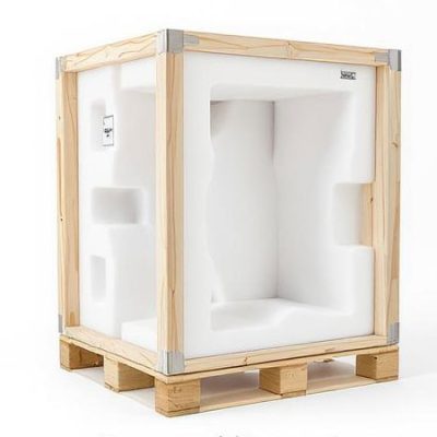 wood shipping crate foam